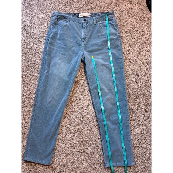 Soft Surroundings Woman's Jeans/Pants size 14; Corduroy, Teal/Blue - Picture 6 of 10